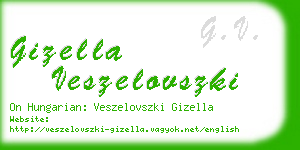gizella veszelovszki business card